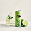 NONA Mojito non alcoholic lime mint cocktail served in glass with fresh lime slice and mint garnish